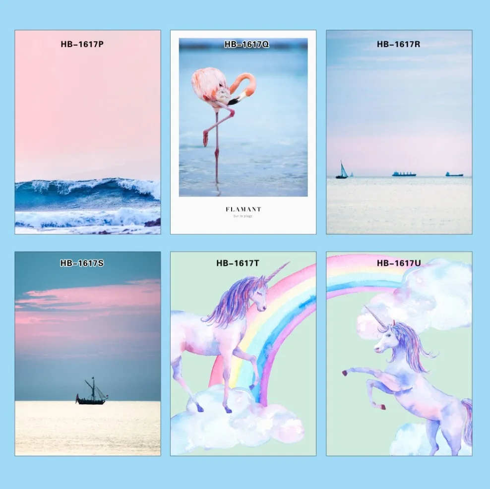 Оригинальный акварельный милый розовый плакат Фламинго с принтом животных фото