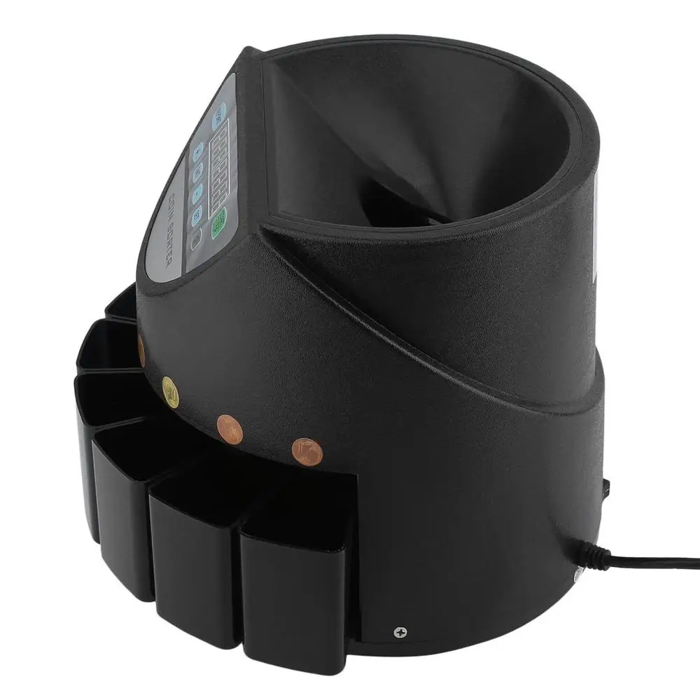 Новый высокоскоростной электронный счетчик монет сортировщик денежная Наличная