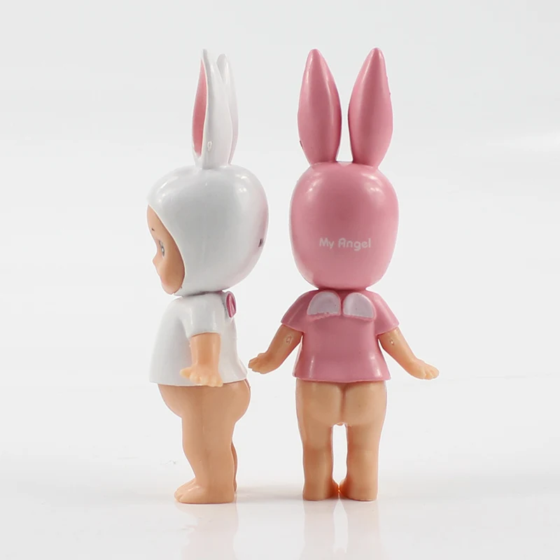 10 см 4 шт./лот Kewpie Фигурки игрушки Sonny Angel Мультяшные животные кролик кукла ПВХ