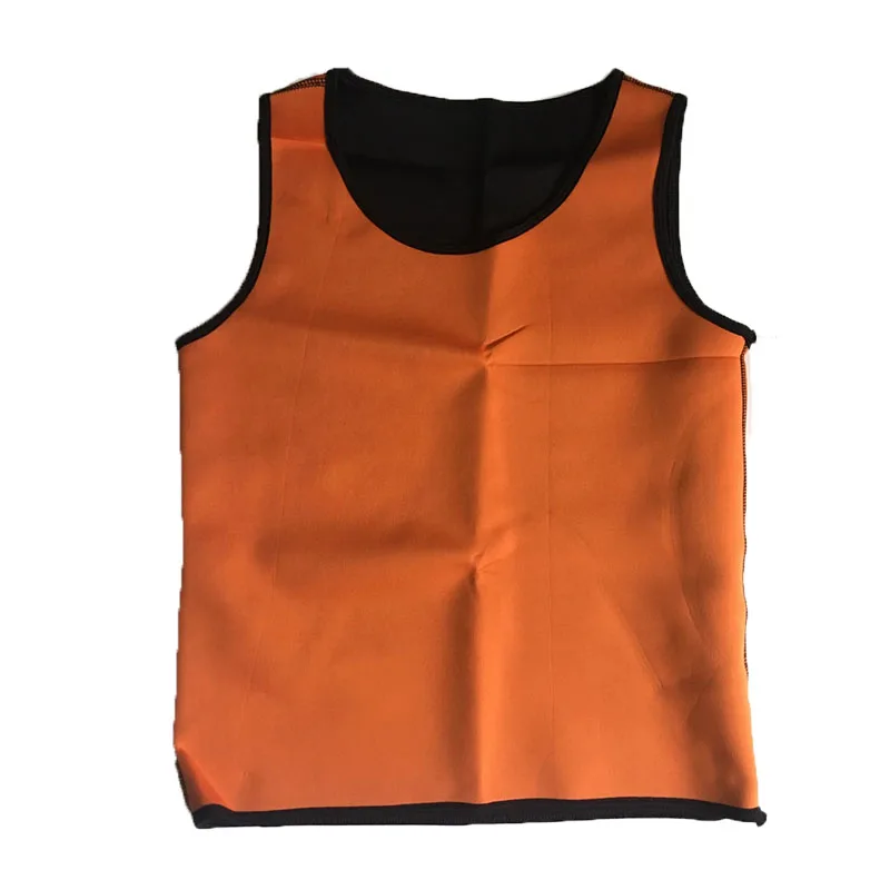 Orange Спортивный тонкий жилет для бега, для живота, для фитнеса, для мужчин, формирователь, тренажер, для талии, триммер, для пота, сауны, топы, спортивный корсет, Корректор тела, поддержка талии - Цвет: Orange
