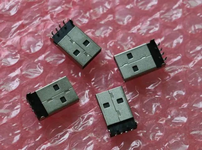 Номер для отслеживания 20 шт. черный сделай сам USB 2 0 A 90 прямоугольный 4 контактный