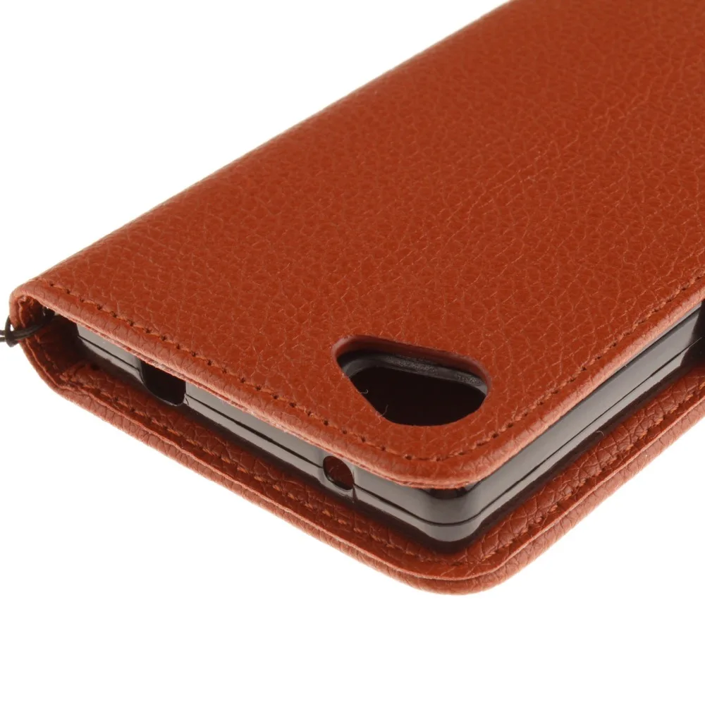 Кожаный флип чехол из кожи личи для Sony Xperia Z3/Z5/Z5 Mini Z5 Compact|case for sony xperia|case sonycase |