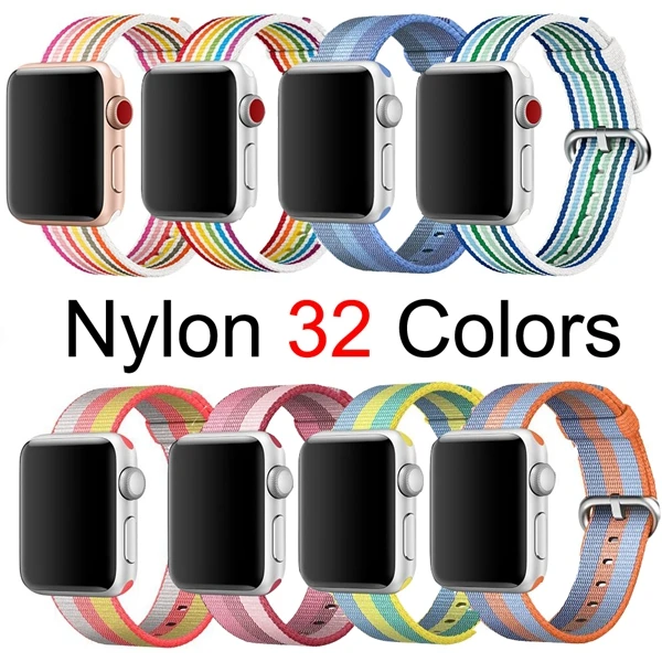 Высококачественный ремешок для apple watch series 1 2 3 4 лямка из нейлоновой ткани iWatch 38 мм