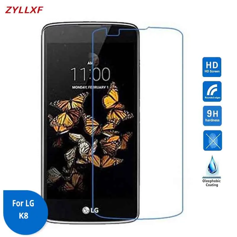 Tempered Glass 9H 2.5D For LG K10 K8 K7 K5 K4 Premium Screen protector film Safety Film On | Мобильные телефоны и