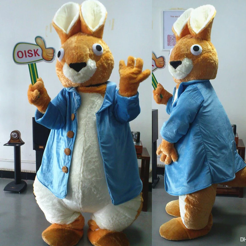Ohlees реальные фотографии Питер костюмы талисмана кролика персонажа плюшевая