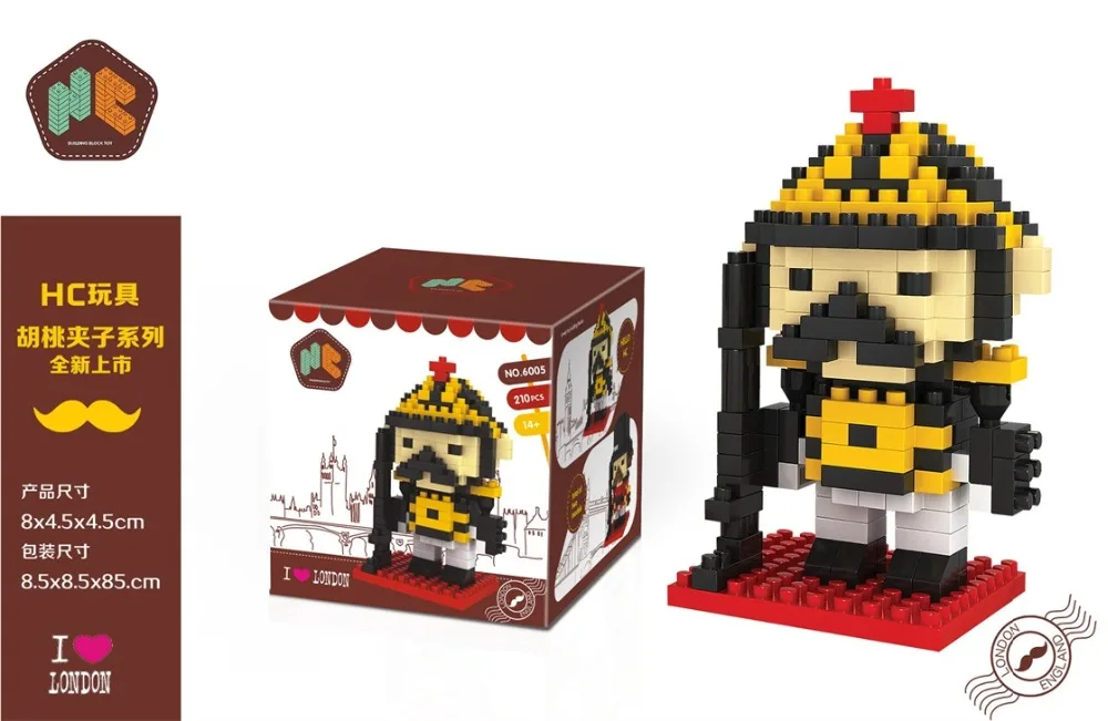 Завод Британский солдат Мини Блоки Мировой Культуры Микро блоки DIY Строительство