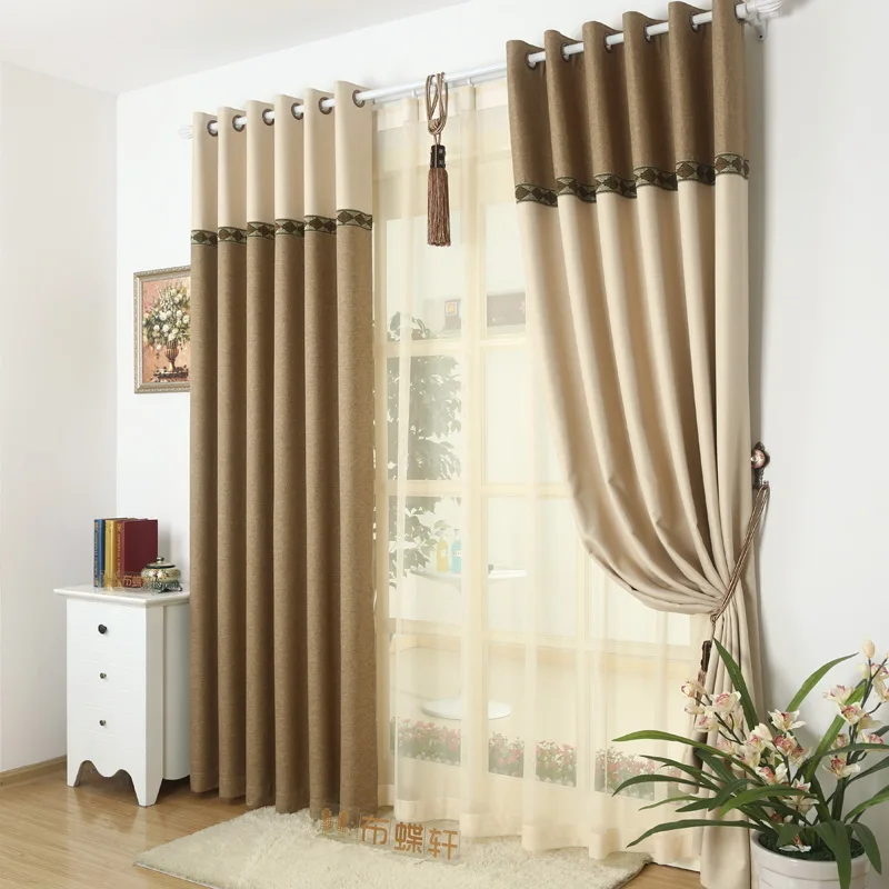 95% плотные толщиной окно Шторы ткань для Спальня белье кружева шторы Панель