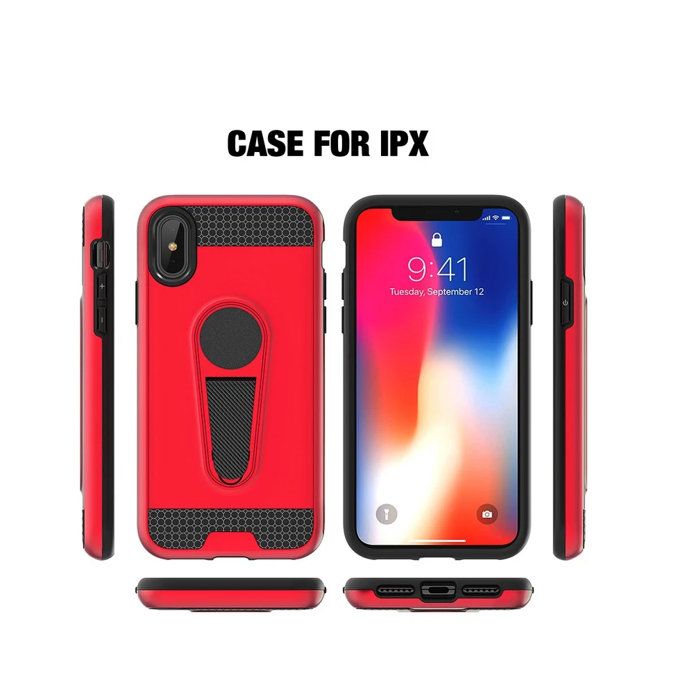 OTAO противоударный панцири чехол для iPhone X 8 7 6 S Plus Чехлы магнитный автомобильный