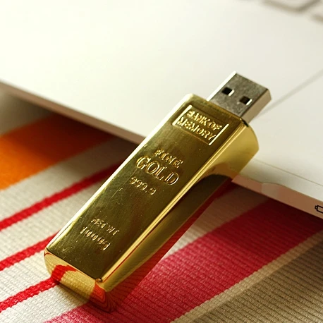 Новейший дизайн золотой Usb флеш накопитель объемом 1 ТБ флешка 128 ГБ 16 32 золотая