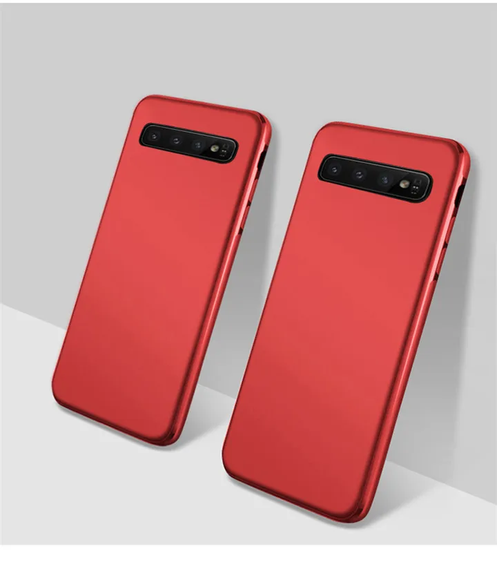 Red Магнитный автомобильный чехол-держатель для samsung S10 e S10e Plus, Ультратонкий Мягкий силиконовый чехол из ТПУ для телефона, чехол s для samsung S9 S10 Plus, чехол - Цвет: Red