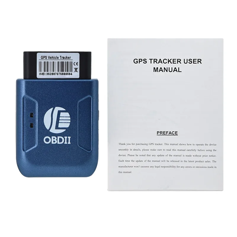 Новый GPS TK206 OBD 2 GSM четырехдиапазонный антикражный Вибрационный сигнал GPRS Mini