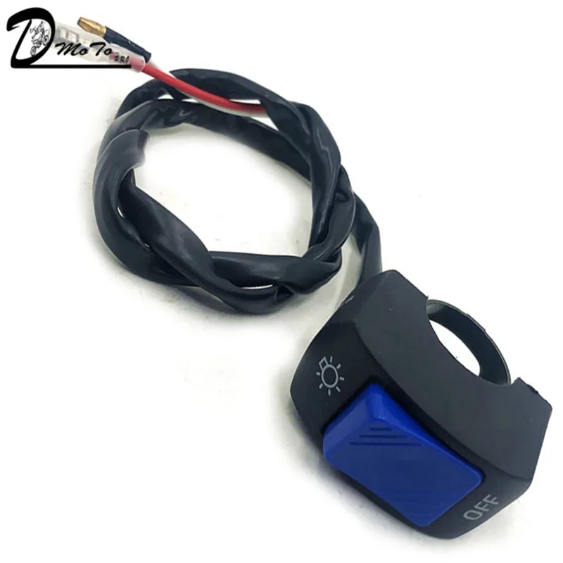 1 шт 12V 7/8in на руль мотоцикла или включения/выключения для светодиодный головной светильник противотуманная фара глаз светильник стайлинга автомобилей переключатель