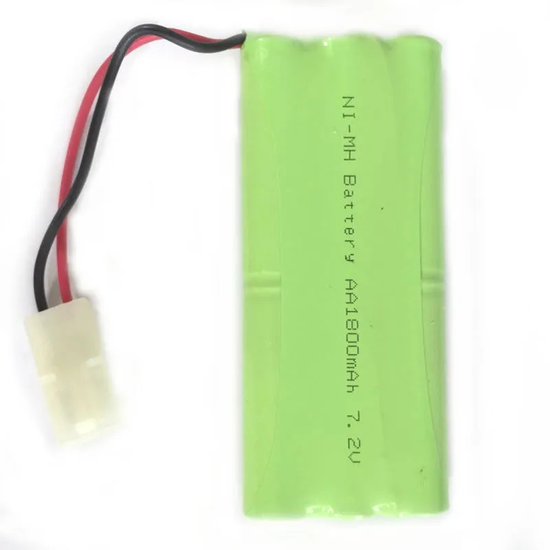 

Brand New 7.2V 1800mAh 6x AA Ni-MH Rechargeable Battery Pack Long Style with Tamiya Connector for RC Cars RC Boat Remote Toys