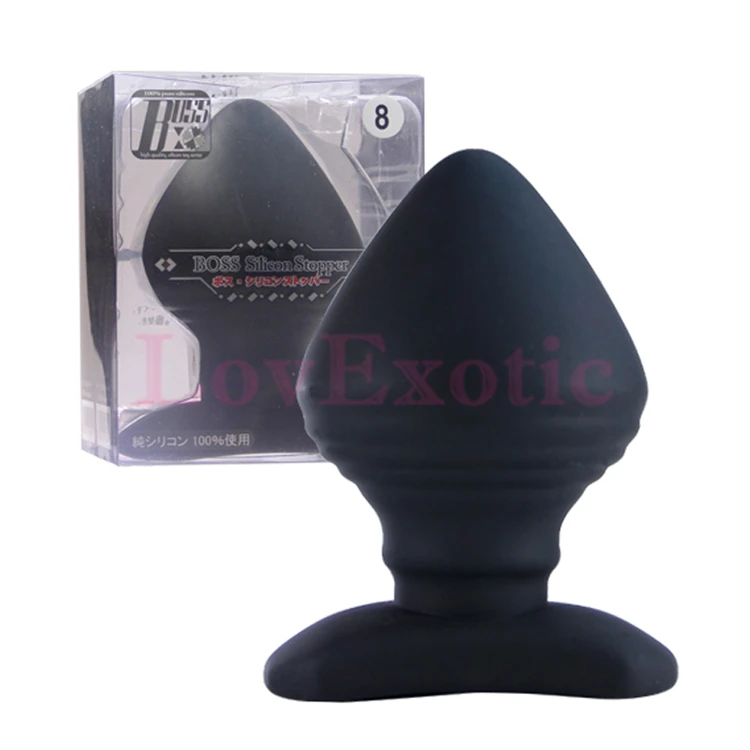 Японская силиконовая огромная Анальная пробка BOSS (Д: 8 5 * В: 13 см) анальная высшего