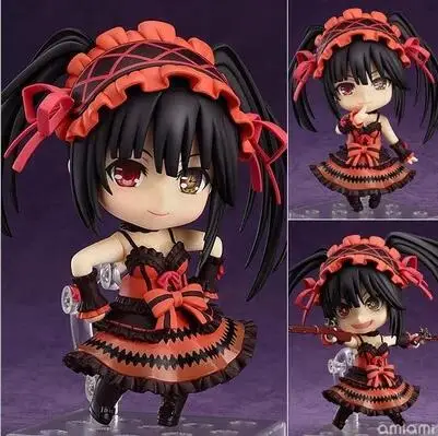 10 см Nendoroid Date A Live Tokisaki Kurumi 466# фигурка ПВХ игрушки коллекция кукла аниме мультфильм модель для друга подарок - Цвет: without retail box
