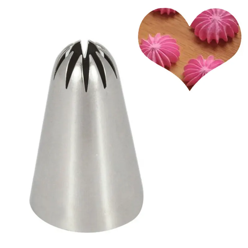 Насадка из нержавеющей стали Обледенение труб # 2C среднего размера для кремов и