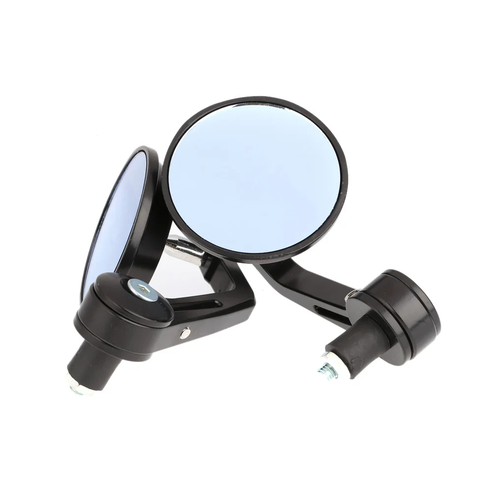 Мотоциклетные торцевые зеркала маленькие круглые Руль конец черные