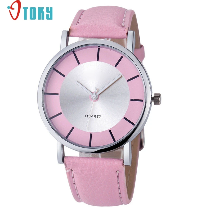 OTOKY Women Fashion Retro Red Dial Leather Analog Quartz Wrist Watch Watches DropShipping #0713 | Наручные часы