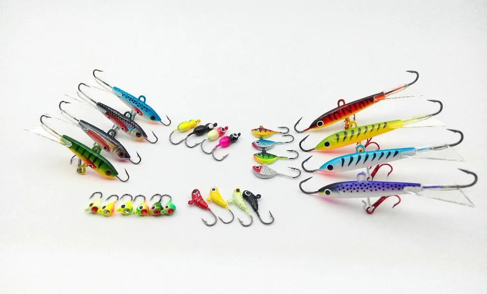 

26Pcs Fishing Lures The New More Ice Jig Classic Varieties 26 In 1 Mini Lead Fish Hook