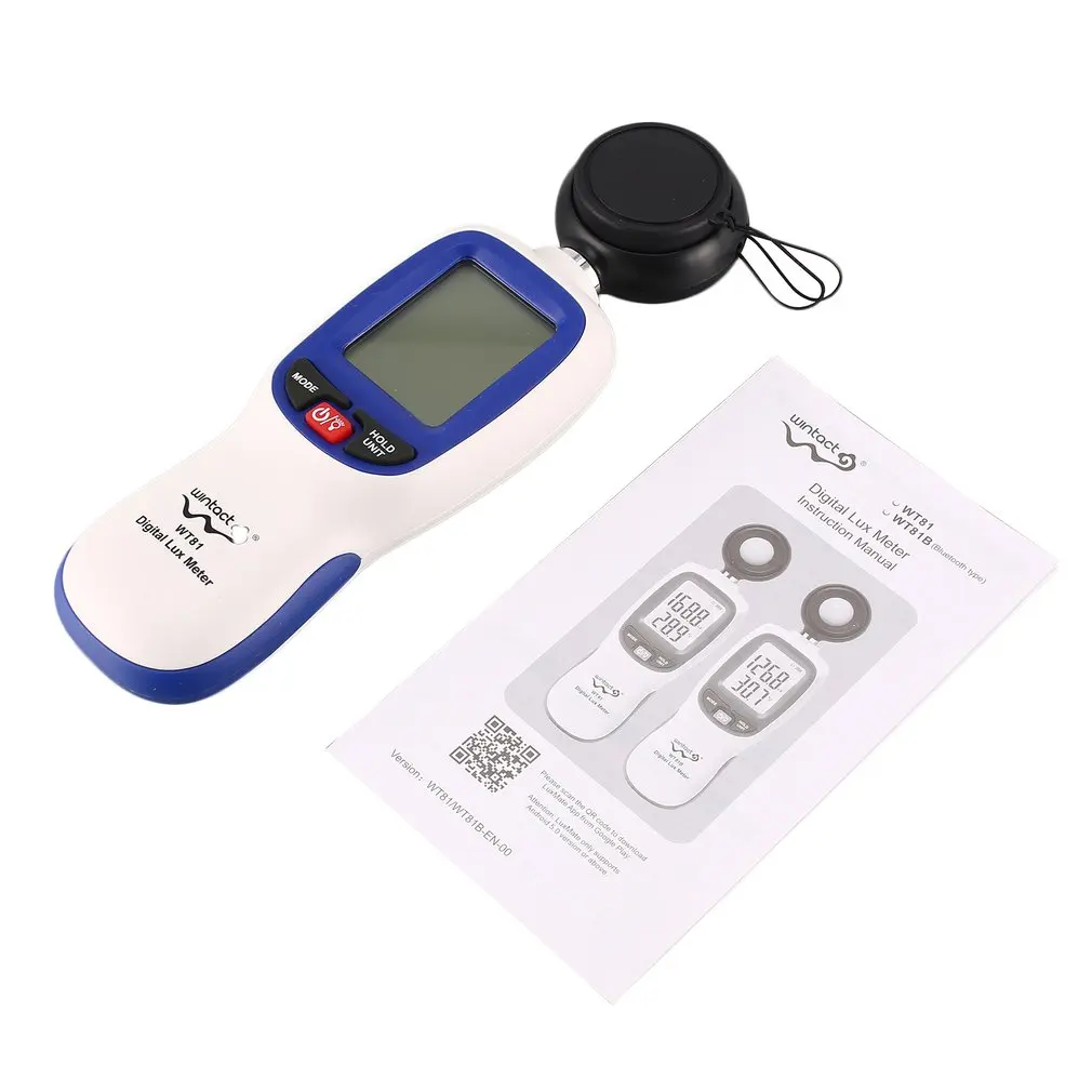 WINTACT WT81 Цифровой Люксметр мини световой метр ручной Люкс тестер осветительный