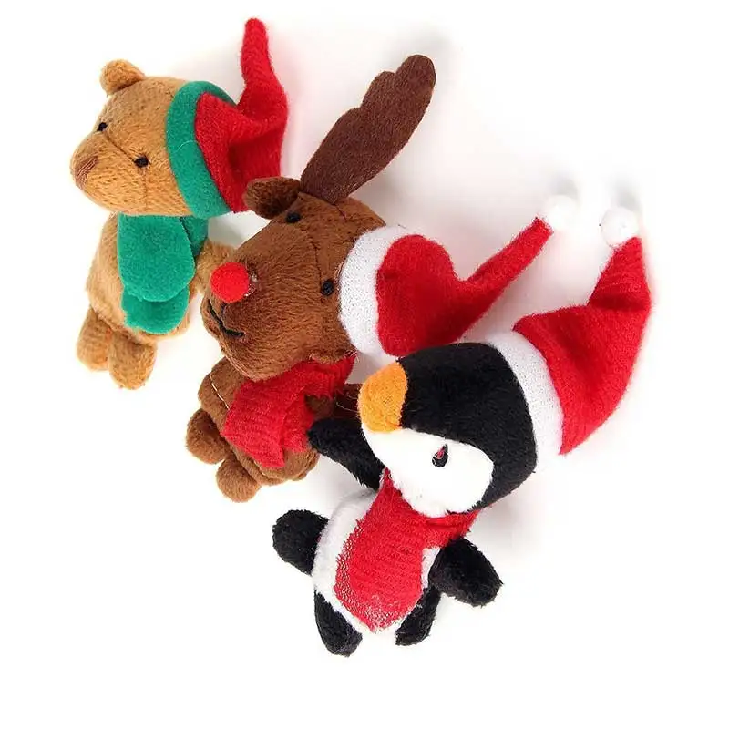 5 шт./компл. пальчиковые куклы игрушки Рождественский Санта-Клаус Снеговик