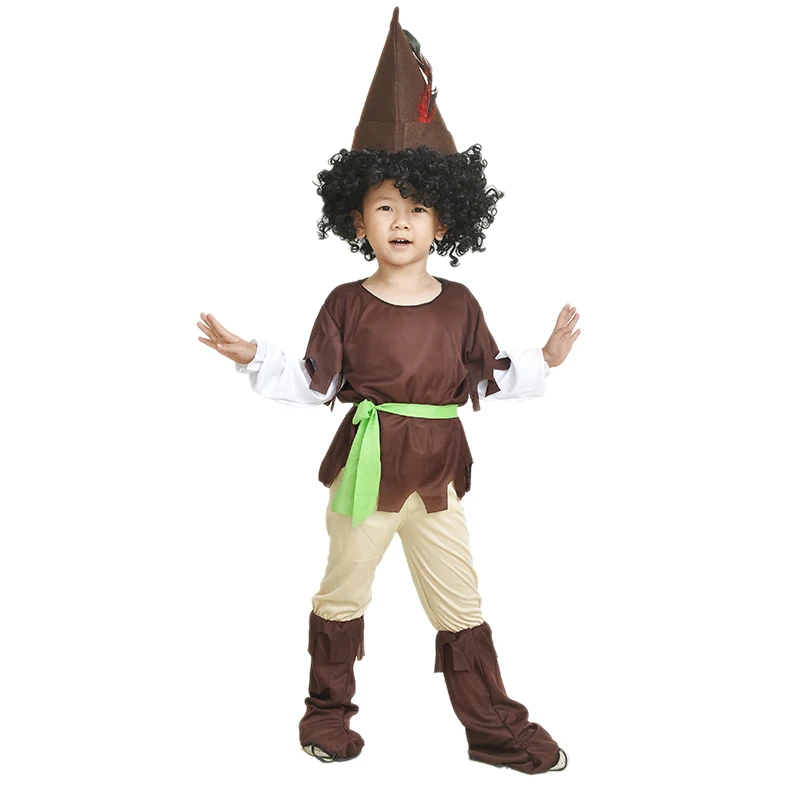 2017 Новый Робин Гуд мальчик косплей костюм средневековая Легенда Детский