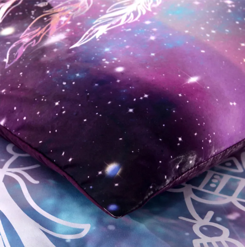 3D Galaxy Комплект постельного белья queen King size постельное белье с изображением