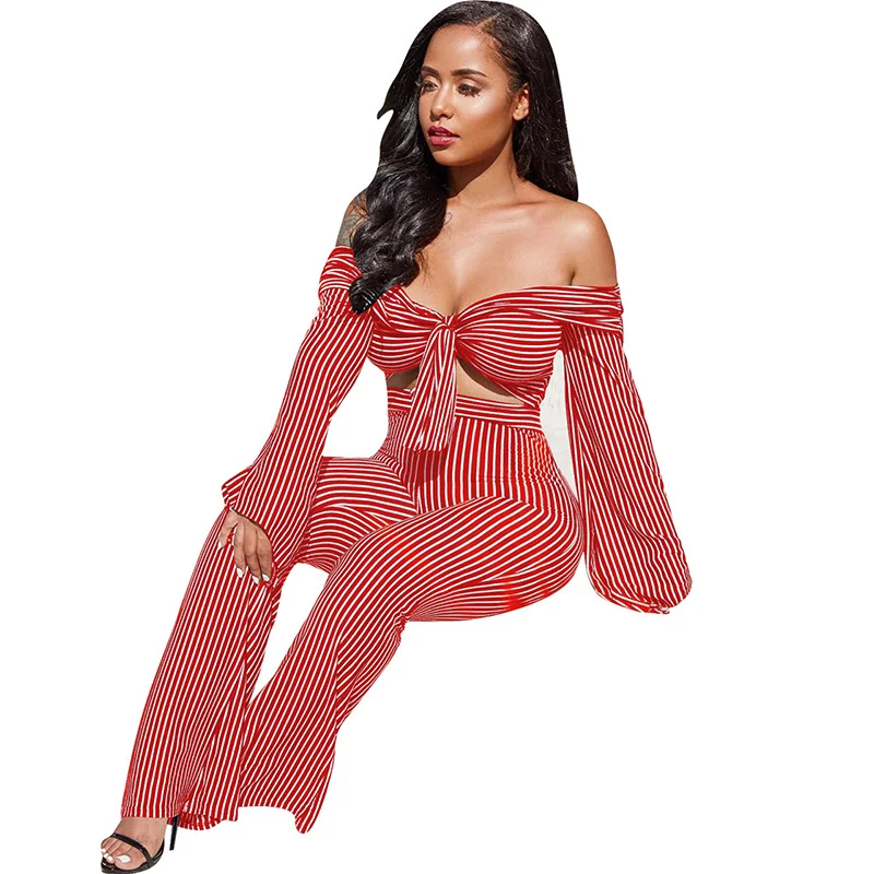 2018 Сексуальная Запад Стиль Женская Мода полосой без бретелек с длинным рукавом