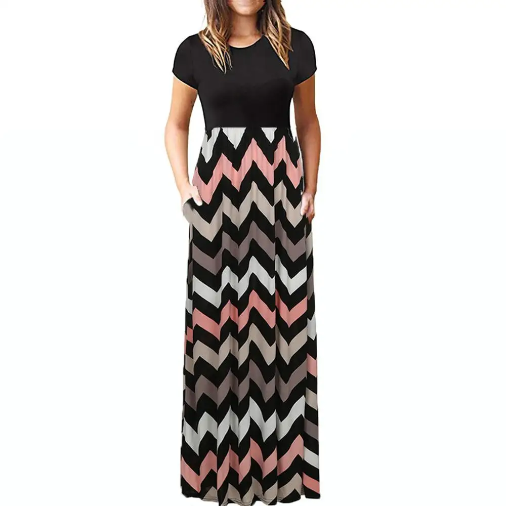 2019 богемное платье для женщин Повседневная стильная одежда с длинными рукавами