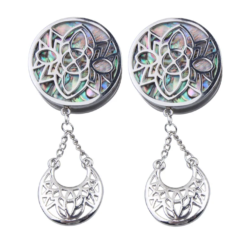 1 пара модных золотых ушных затычек для ушей из нержавеющей стали винт кости