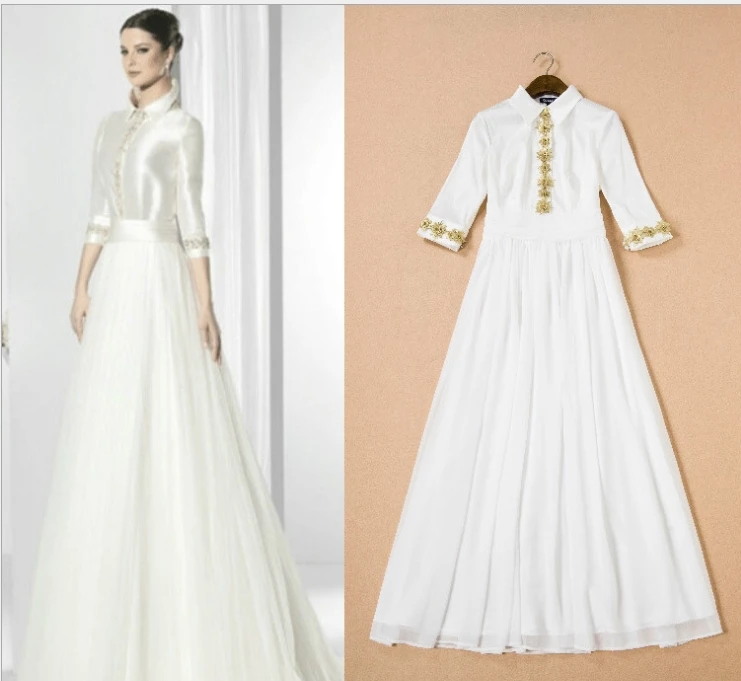 In the European and American fashion dress sleeve of cultivate one's morality |