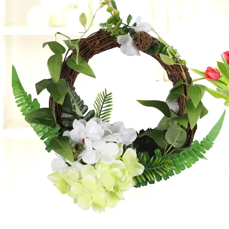 Flower Headband Floral Leaf Rattan Vine Hair Wreath Hoop Headdress Headwear for Hotel Restaurant Christmas Wedding | Дом и сад