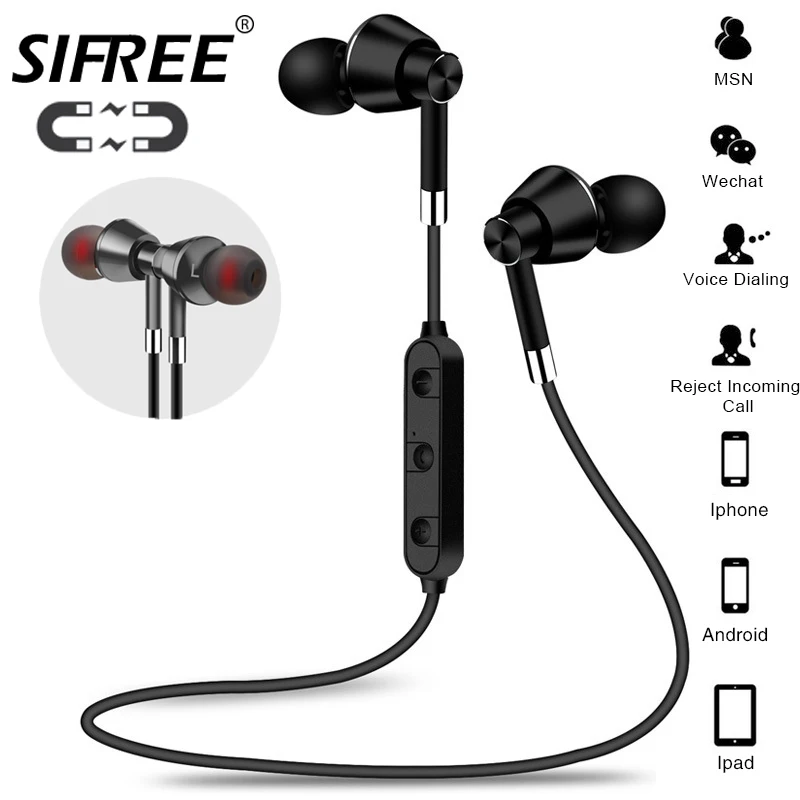 Bluetooth наушники Беспроводная bluetooth гарнитура спортивная водонепроницаемая