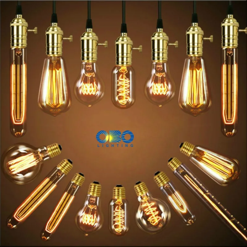 Лампы накаливания Edison E27 держатель лампы 110 В/240 в 2300K старинное украшение