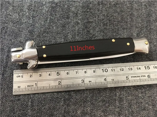 11Inch BENYS 9/1" Итальянский AKC Крестный отец стилет портативный складной нож кухонные ножи - Цвет: 11Inch