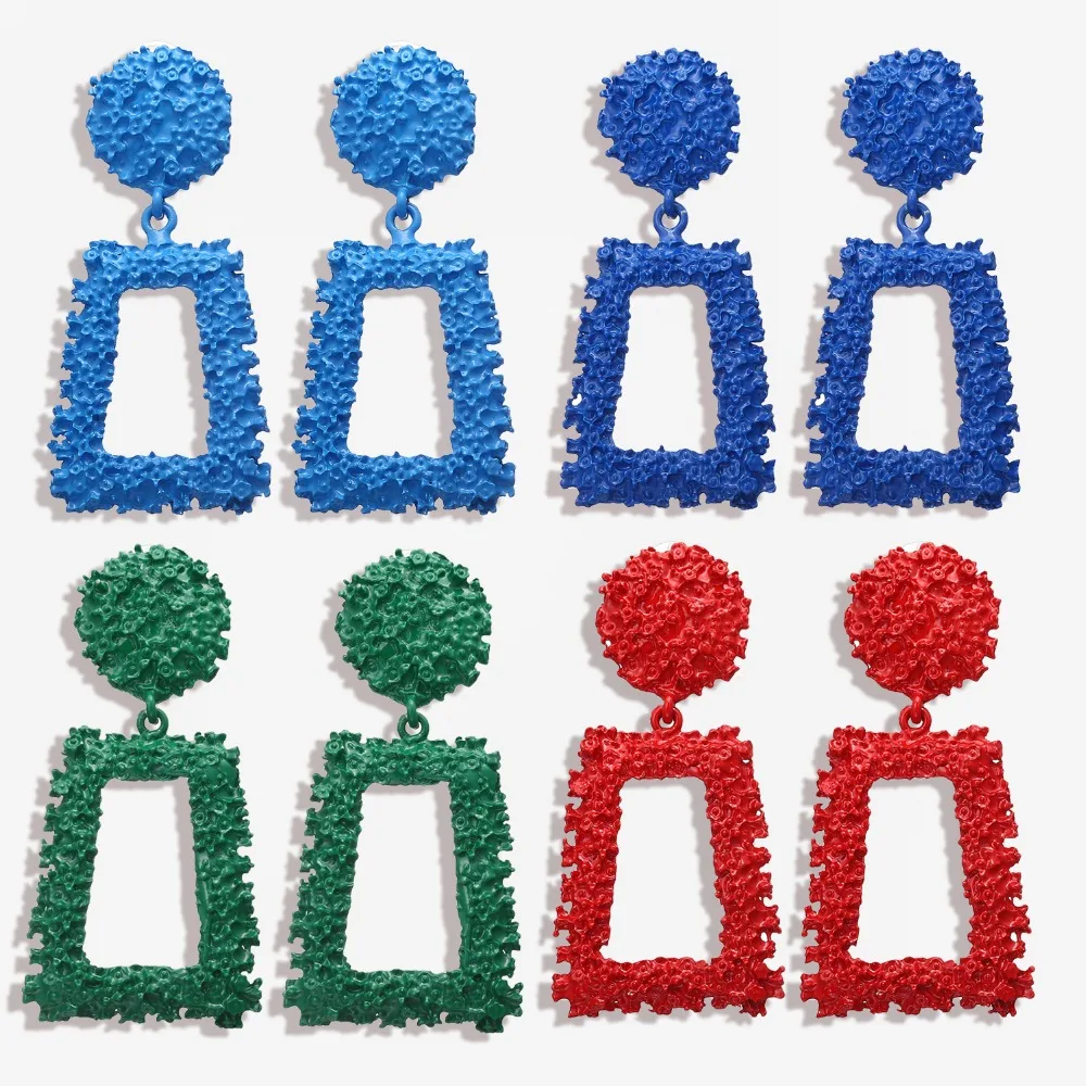 Винтажные геометрические треугольные серьги-трапеции для женщин ювелирные