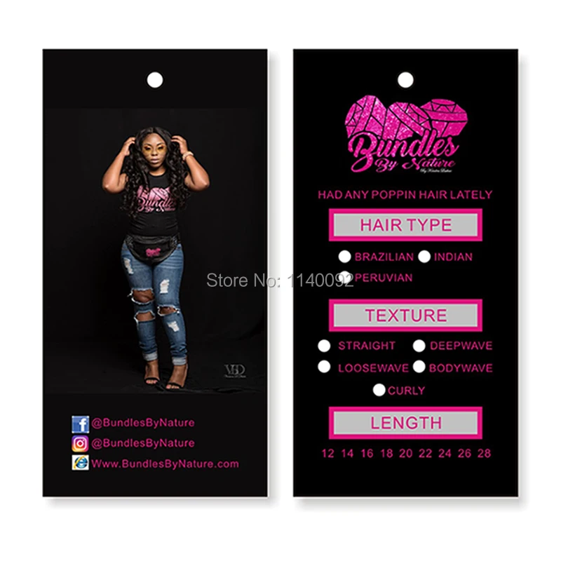 

Подгонянная Женская бирка для наращивания волос/этикетки/бирки для париков/бирки для наращивания волос/бирки для упаковки волос Бесплатна...