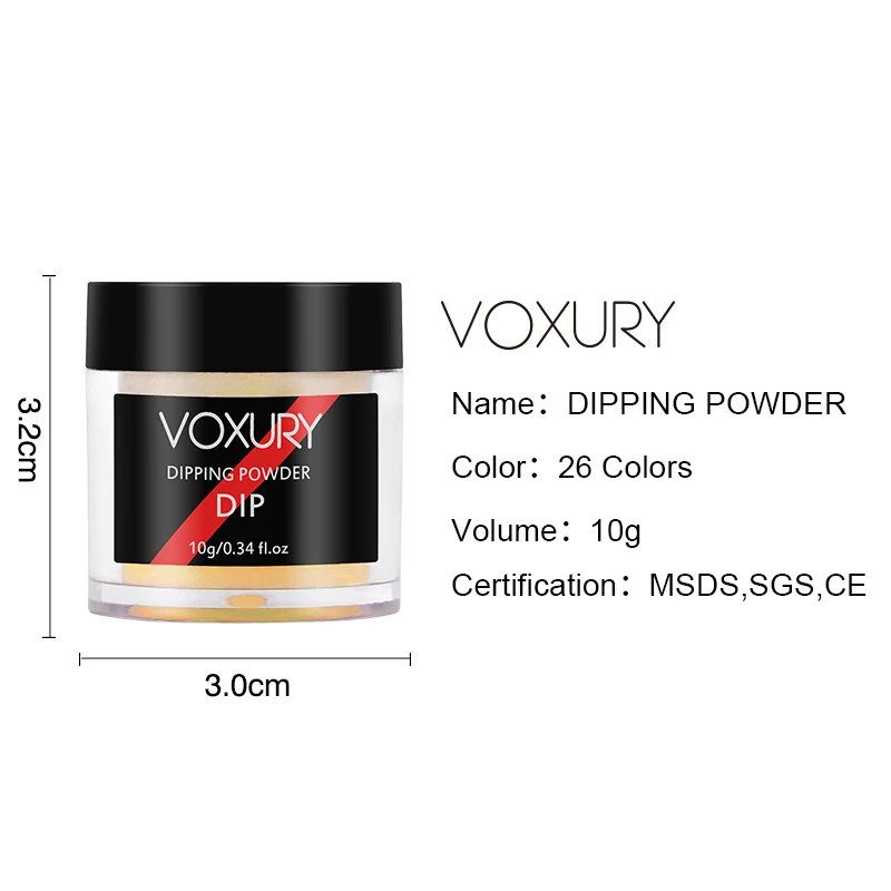 VOXURY погружающийся порошок голографический блестящий пигмент хром для маникюра