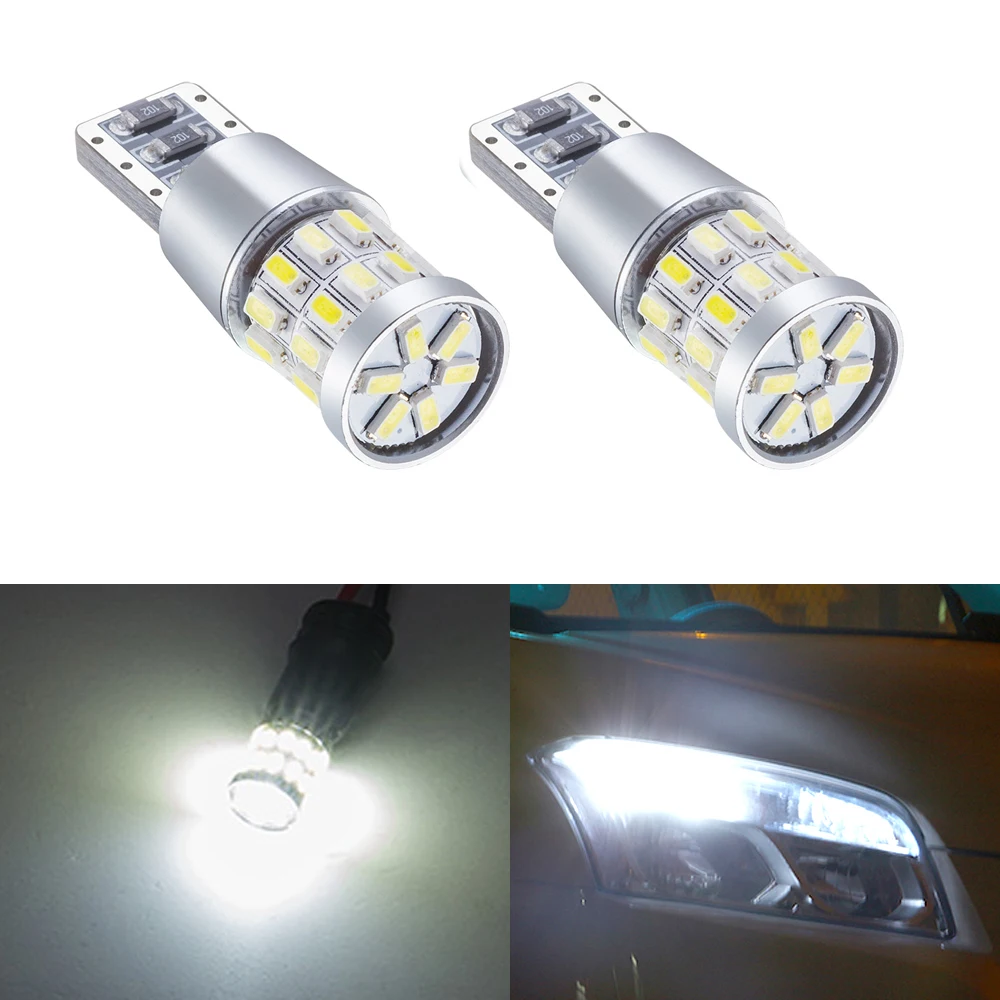 YIJINSHENG 2 шт. автомобильный T10 led w5w супер яркая 18 30smd Светодиодная лампа без