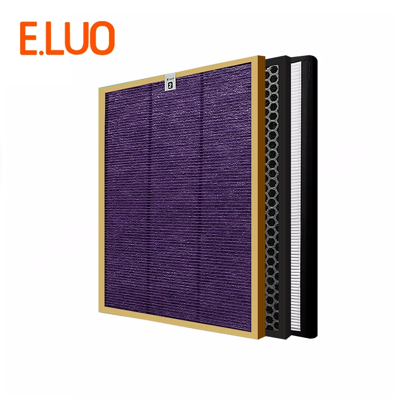 

High Efficient Air Purifier Parts Multi-function Screen+Activated Carbon Filter+HEPA Filter for AC4375 AC4372 Air Cleaner