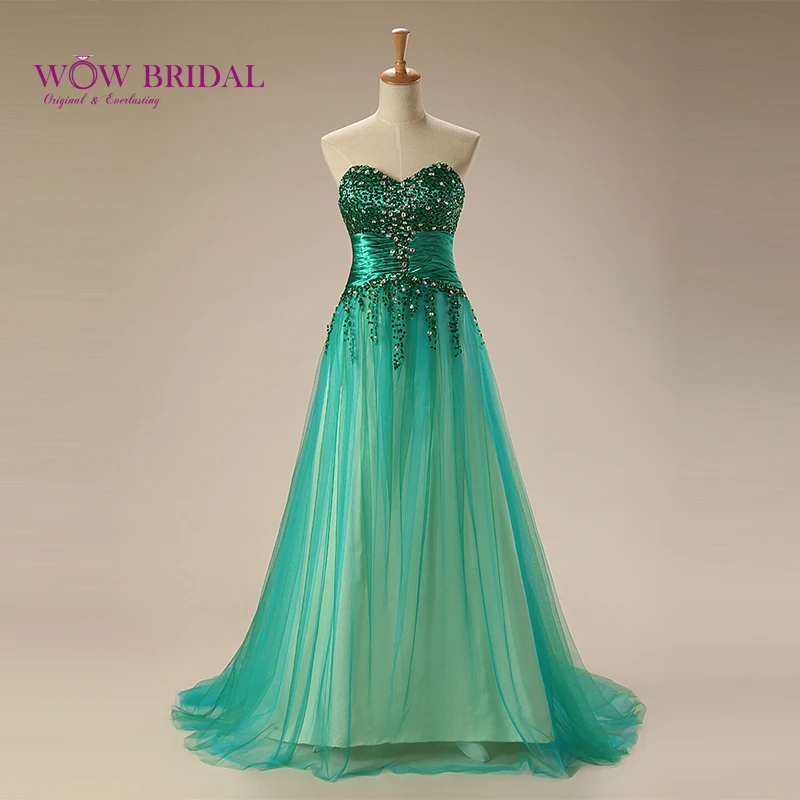 

Wowbridal великолепное длинное платье для выпускного вечера, милое платье без бретелек с кристаллами и блестками, плиссированное платье с поясо...