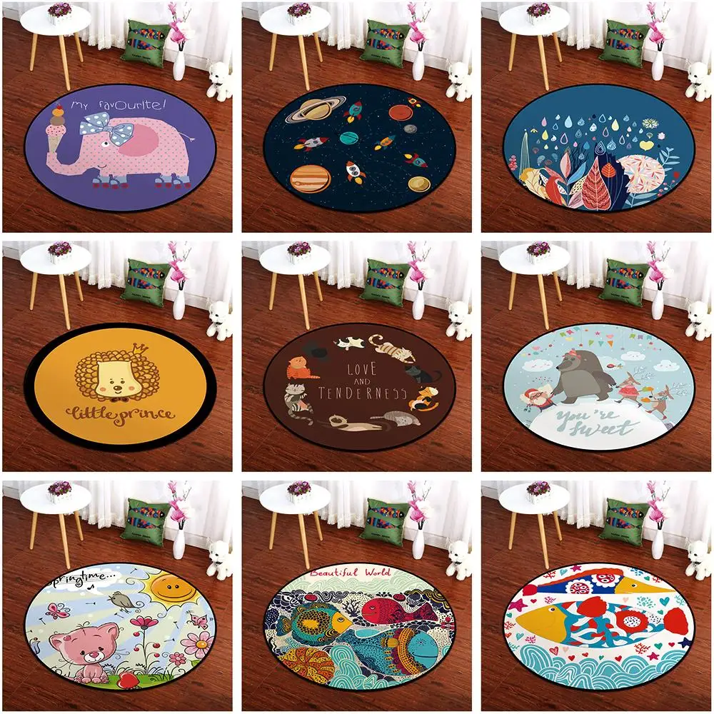 Zeegle ковер для спальни круглый гостиной компьютерное кресло коврик детской