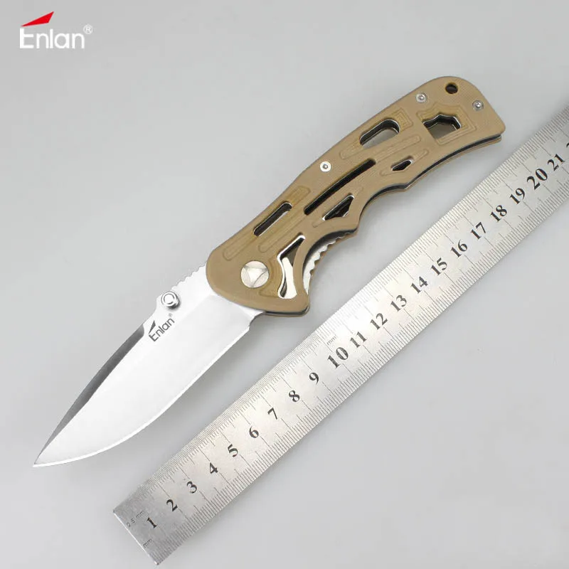Enlan EM 03 новый дизайн 8Cr13Mov лезвие G10 ручка складной нож кемпинг Выживание карманный