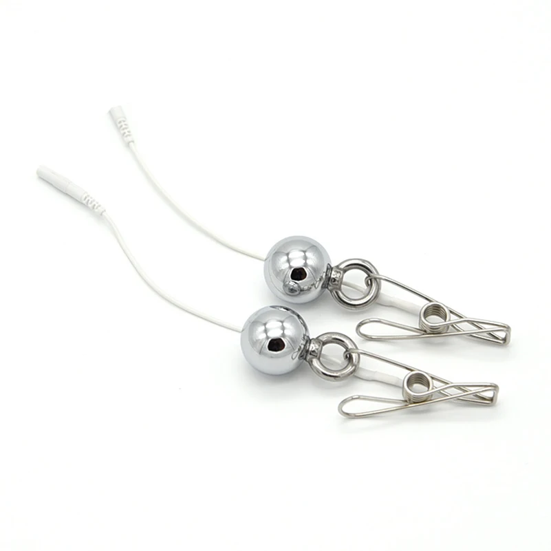 Металлический шарик электро шок зажимы для сосков зажим клитора эротический