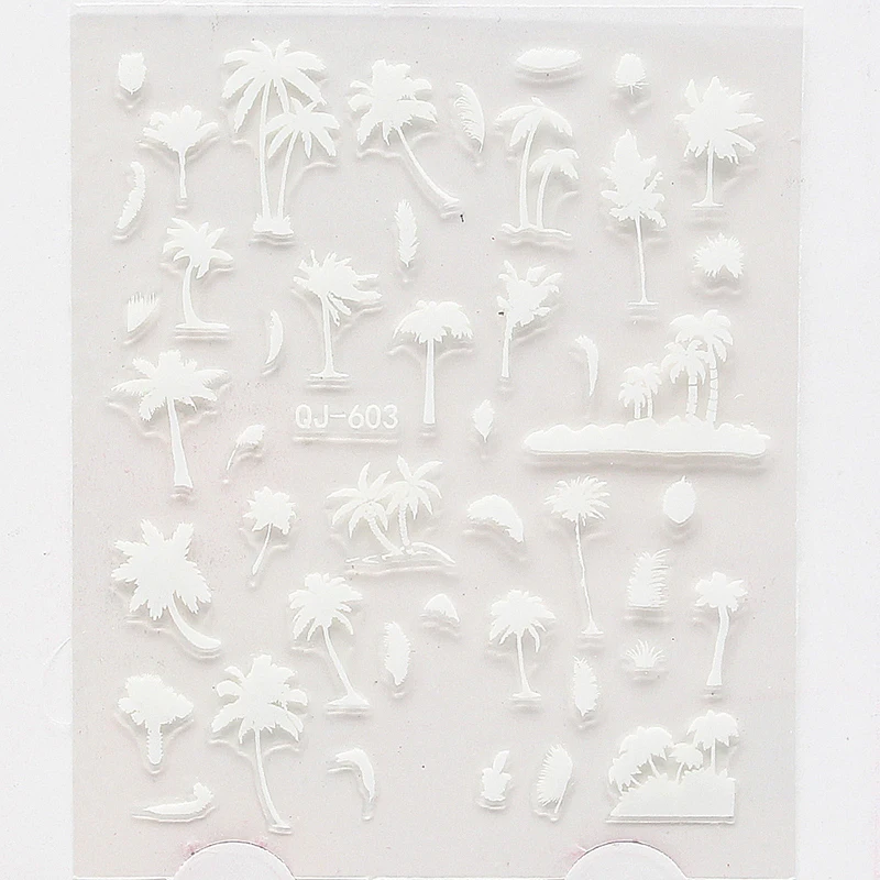 Рождественский красивый набор наклеек для ногтей Снежинка полный кончик