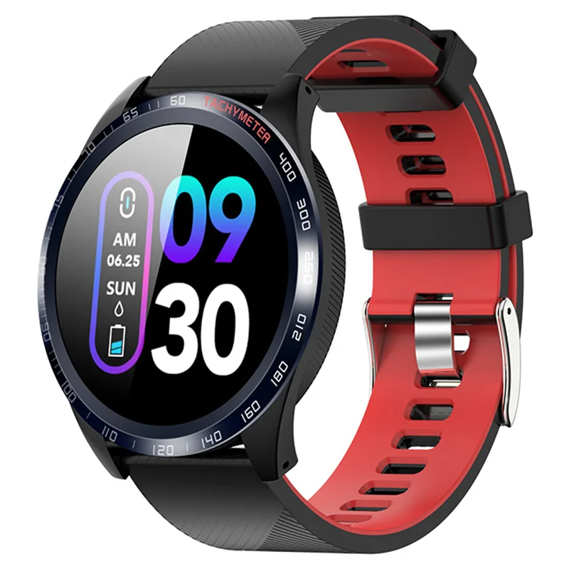 Red W4 умные часы IP67 водонепроницаемые носимые устройства Bluetooth Шагомер монитор сердечного ритма цветной дисплей умные часы для Android/IOS - Цвет: Red