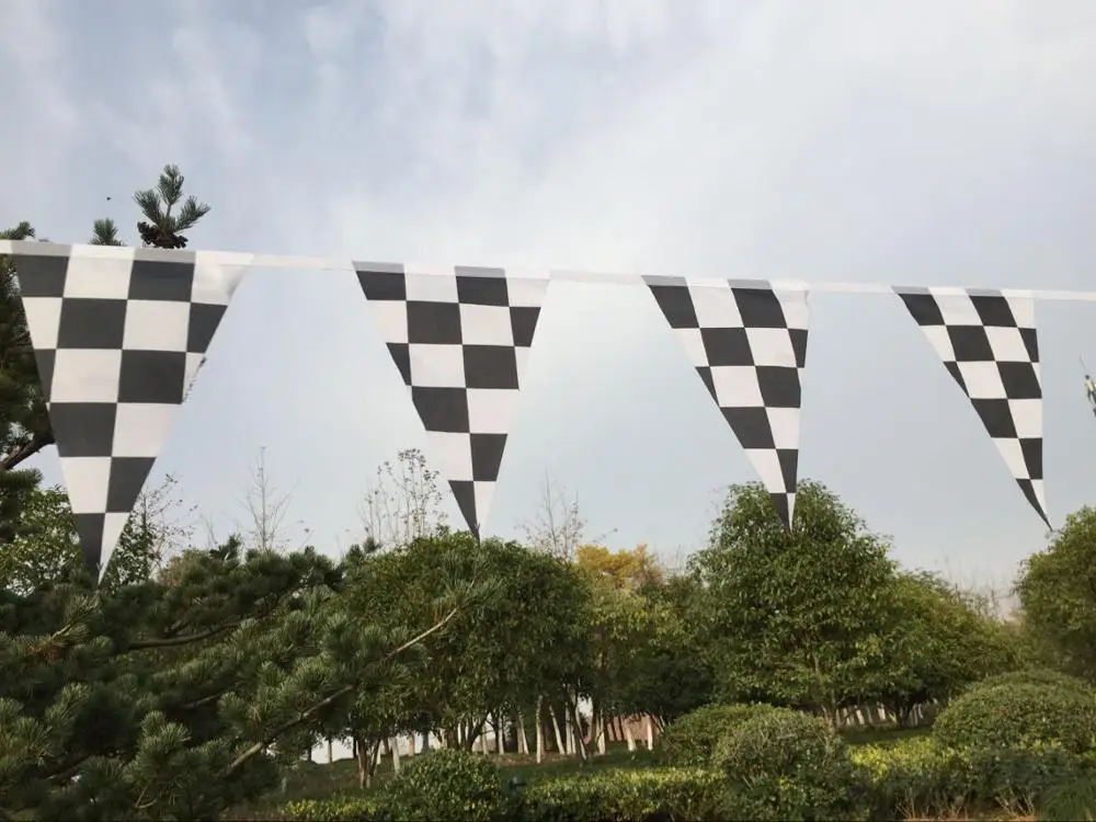 9 м длинные Черно белые баннеры в клетку для праздников и праздников|flag pole|flag flagflag