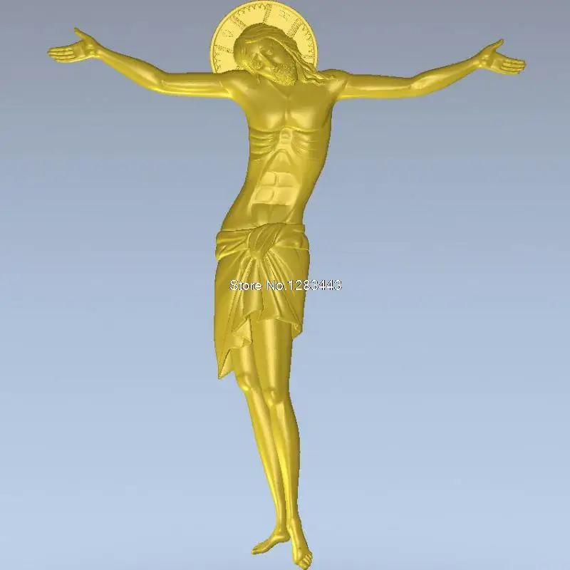 Высокое качество 3d модель рельеф для ЧПУ или 3D принтеров в STL файле Jesus_11|3d model relief|3d
