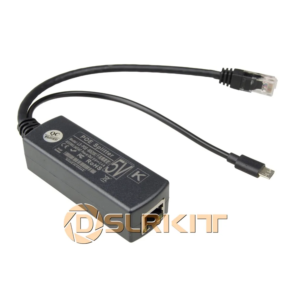 DSLRKIT гигабитный активный сплиттер PoE 5 в Micro USB Jetson Nano Raspberry Pi 3B + Plus|board board|board asusboard