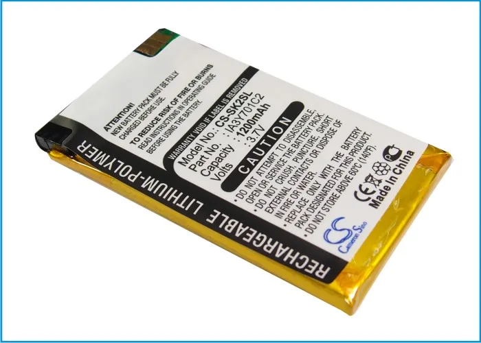 Аккумулятор Cameron Sino 1200 мАч IA3Y701C2 для Sharp PV 100TG Hip Top Danger 2 T Mobile Sidekick II|Аккумуляторы